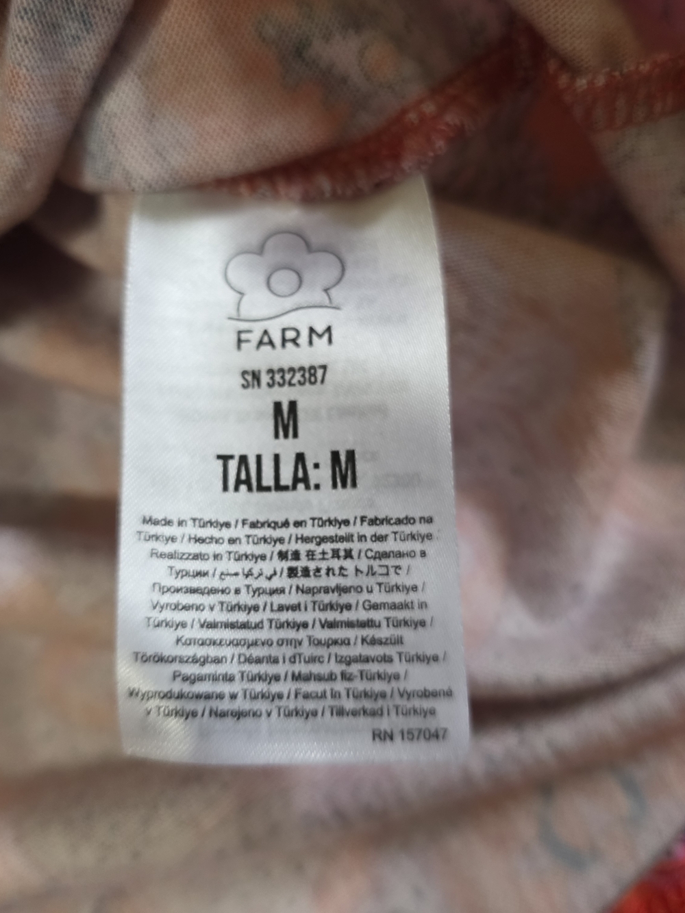 FARM Rio Red & Pink Paisley Muscle Tee - Picture 10 of 13